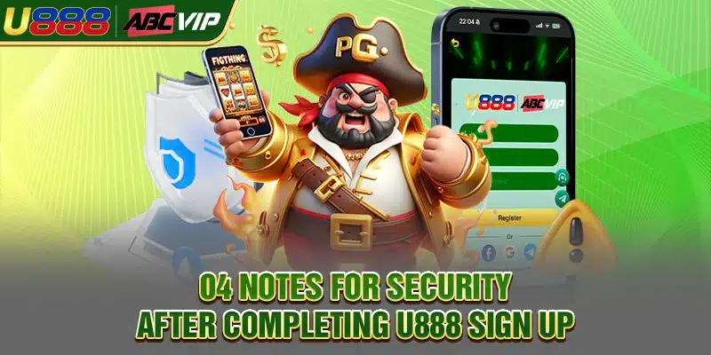 04 notes for security after completing U888 sign up
