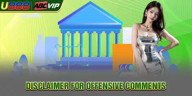 Disclaimer when commenting offensively
