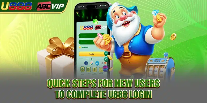 Quick steps for new users to complete U888 login
