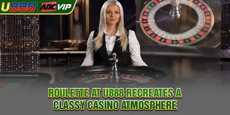 Roulette at U888 recreates a classy casino atmosphere