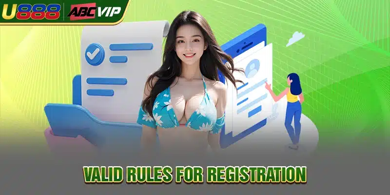 Valid rules for registration